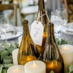 60 Ways to Reuse Your Wine Bottles for Wedding Decoration Ideas 36