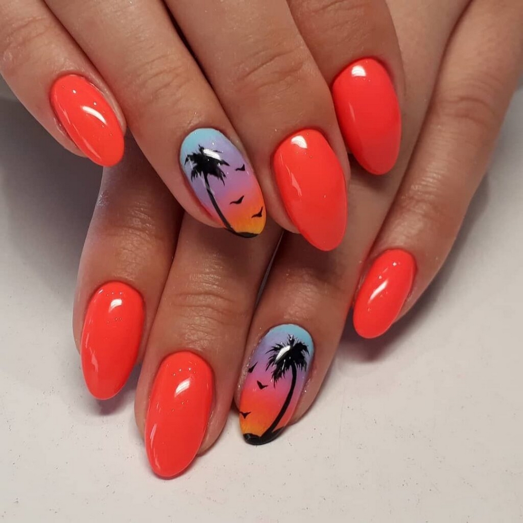 70 Simple Summer Vacation Nail Design Ideas 10