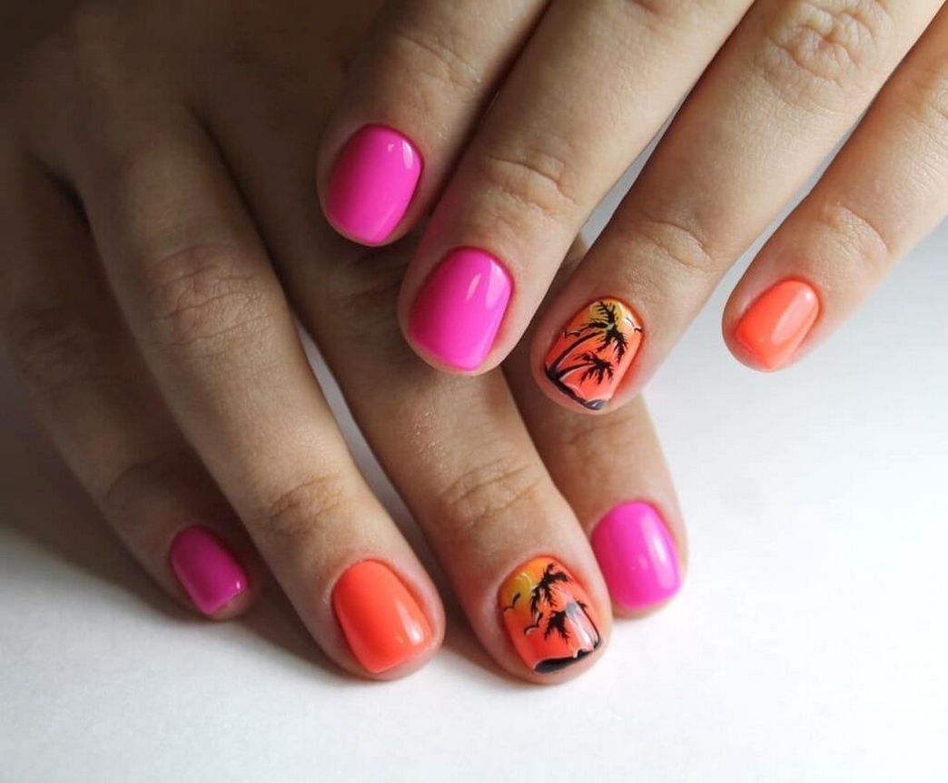 70 Simple Summer Vacation Nail Design Ideas 12