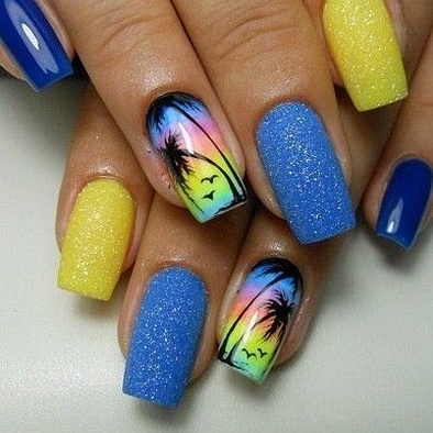 70 Simple Summer Vacation Nail Design Ideas 16