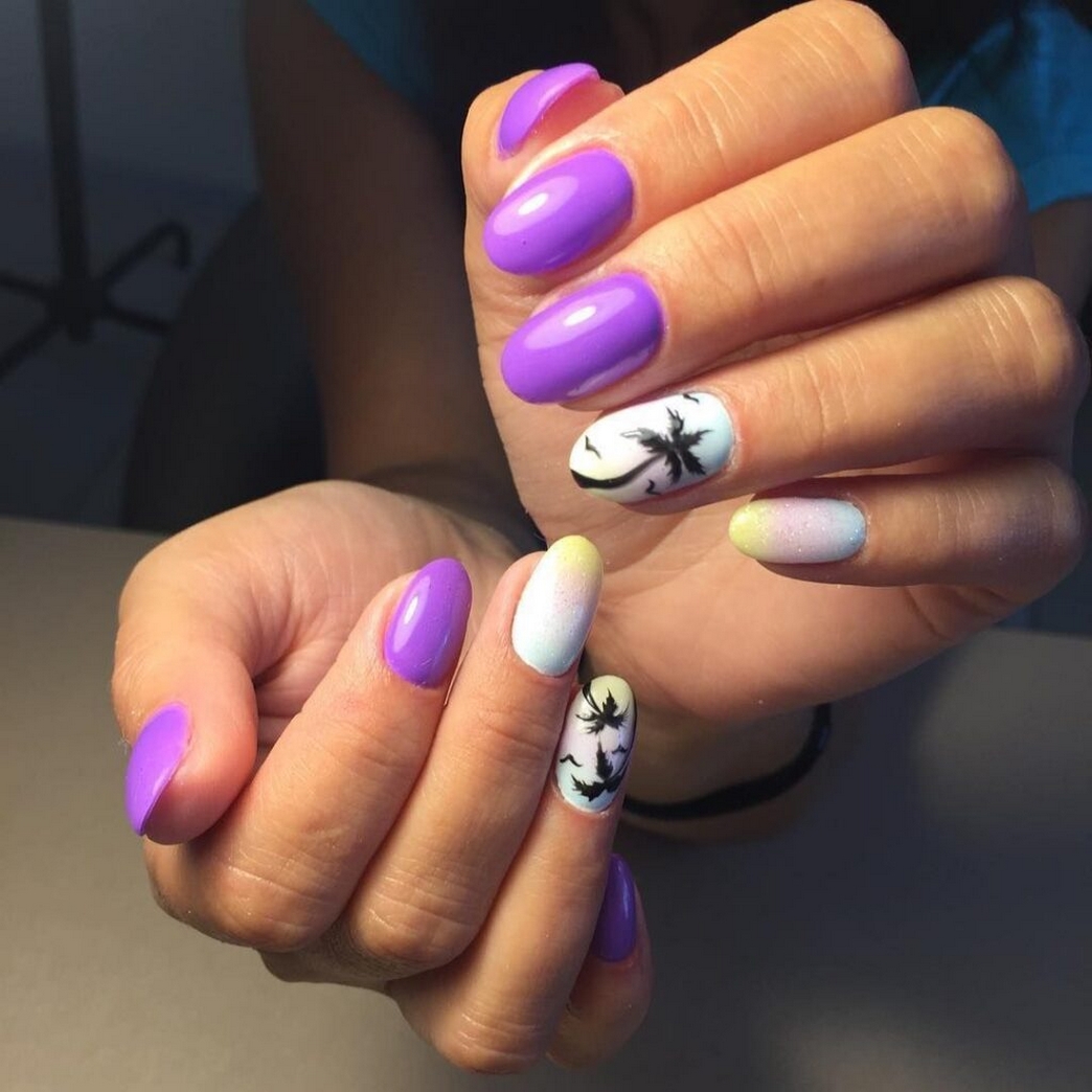 70 Simple Summer Vacation Nail Design Ideas 20