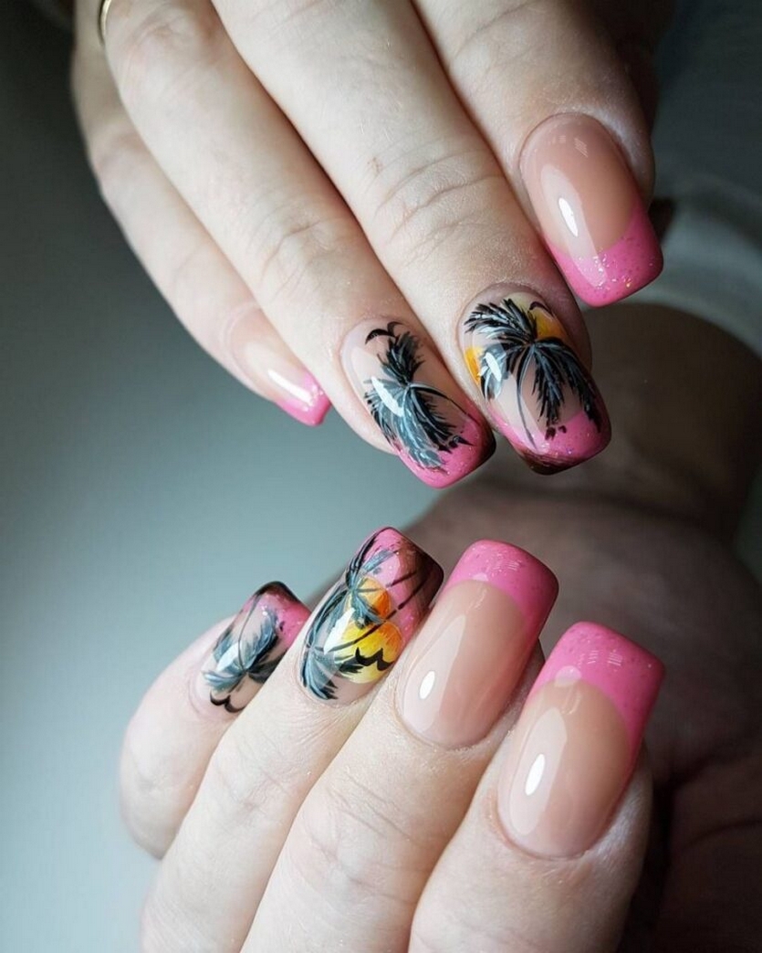 70 Simple Summer Vacation Nail Design Ideas 24