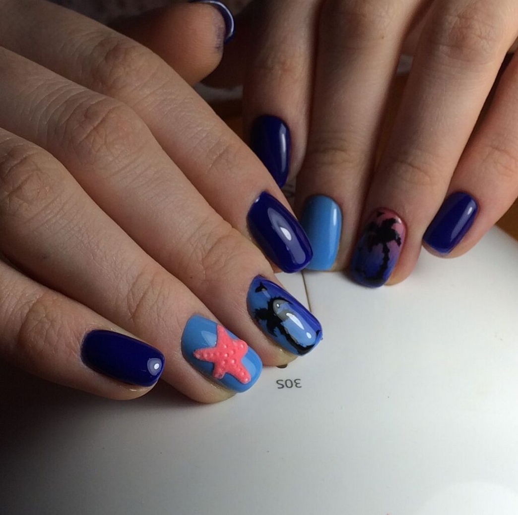 70 Simple Summer Vacation Nail Design Ideas 27