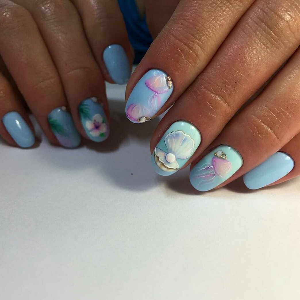 70 Simple Summer Vacation Nail Design Ideas 28