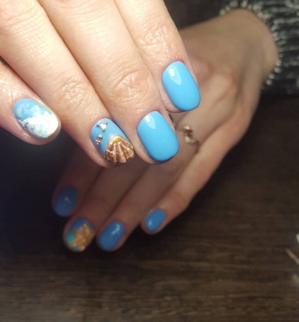 70 Simple Summer Vacation Nail Design Ideas 34