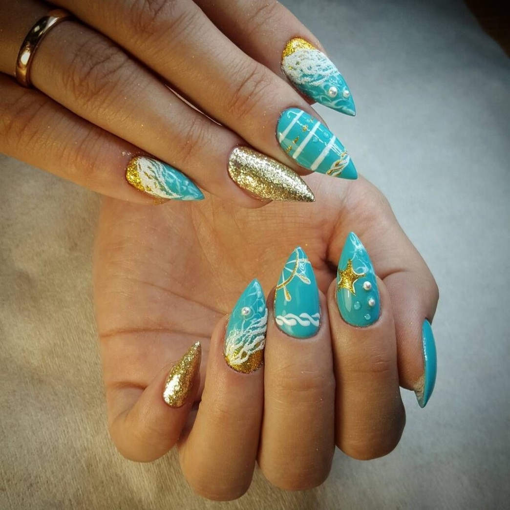 70 Simple Summer Vacation Nail Design Ideas 36
