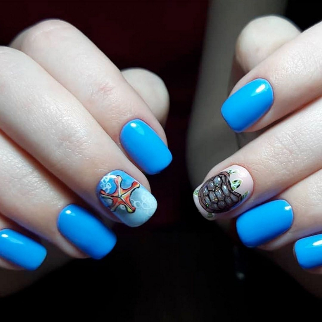 70 Simple Summer Vacation Nail Design Ideas 40