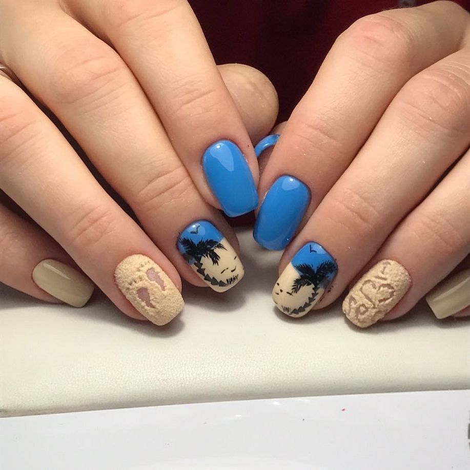 70 Simple Summer Vacation Nail Design Ideas 43