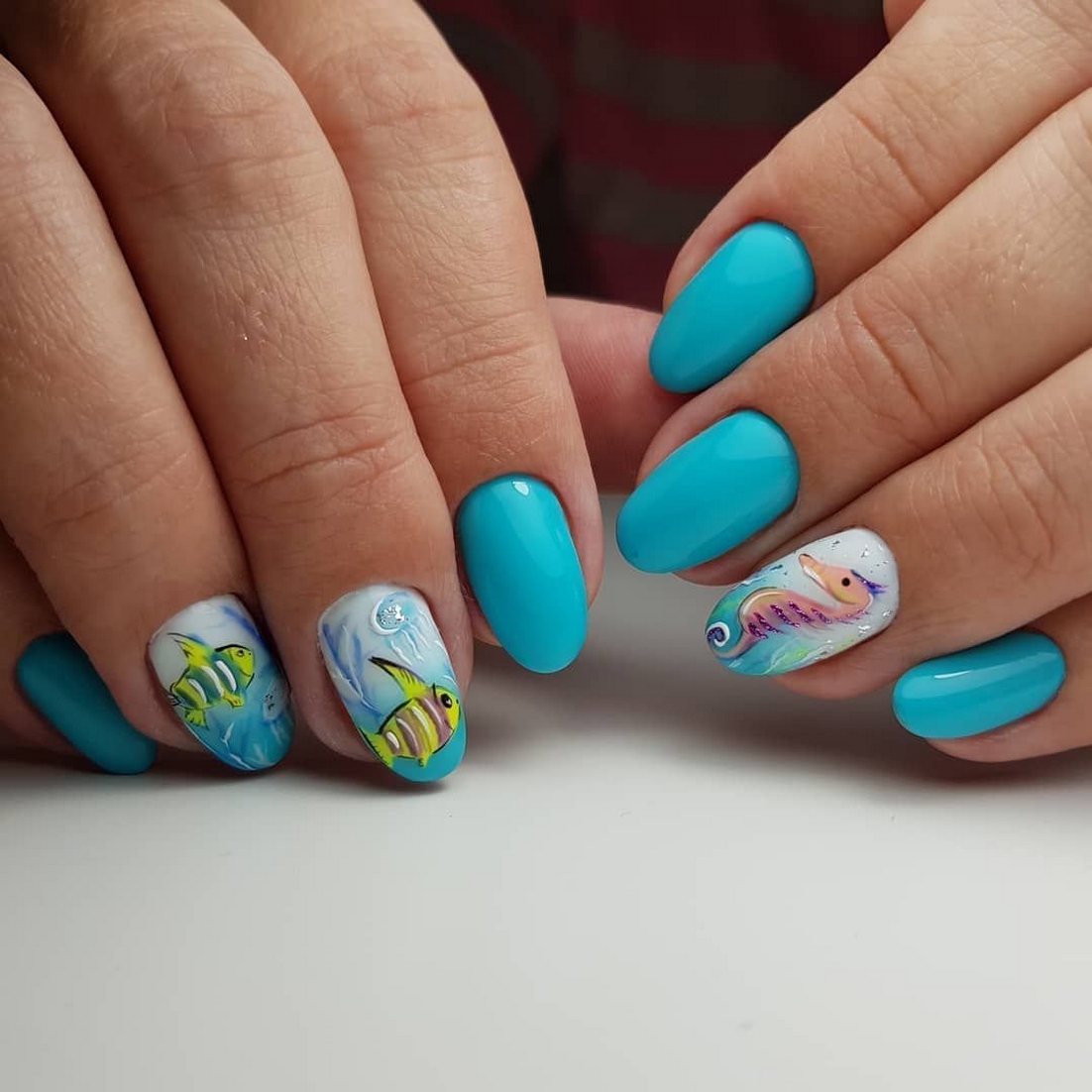 70 Simple Summer Vacation Nail Design Ideas 48