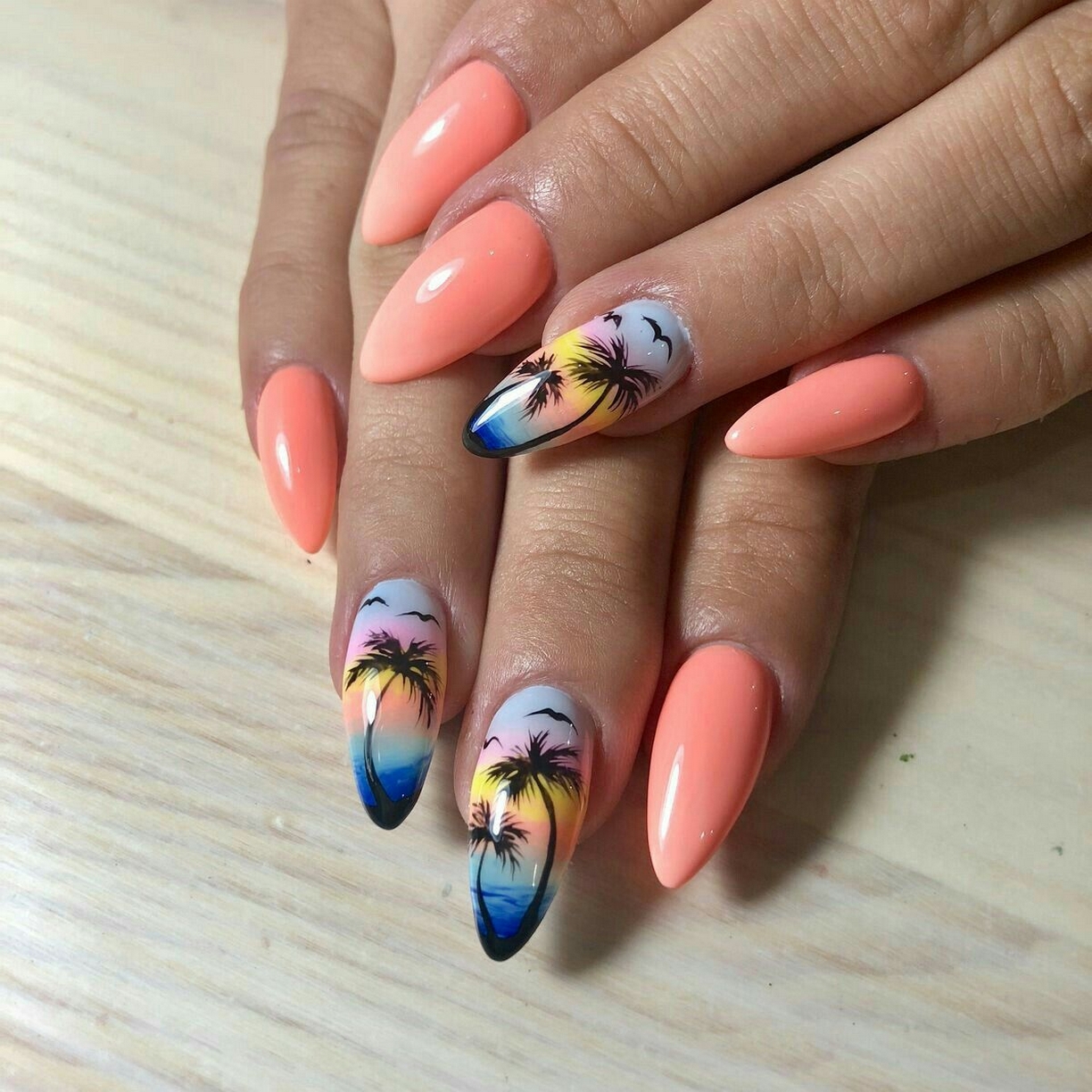 70 Simple Summer Vacation Nail Design Ideas 53