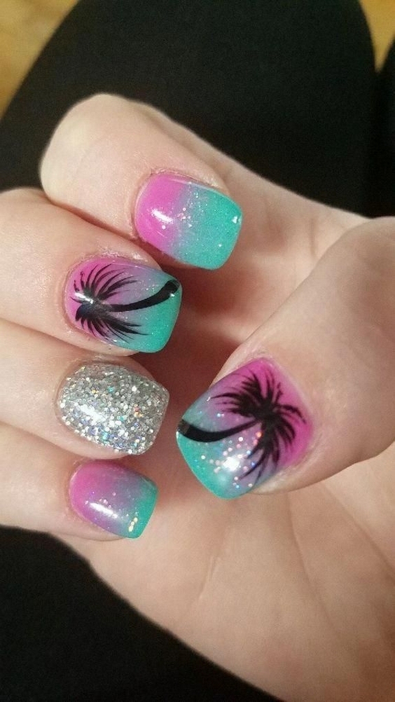 70 Simple Summer Vacation Nail Design Ideas 59