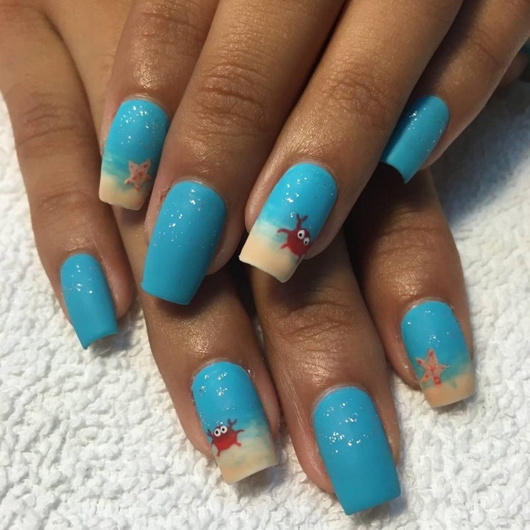 70 Simple Summer Vacation Nail Design Ideas 62