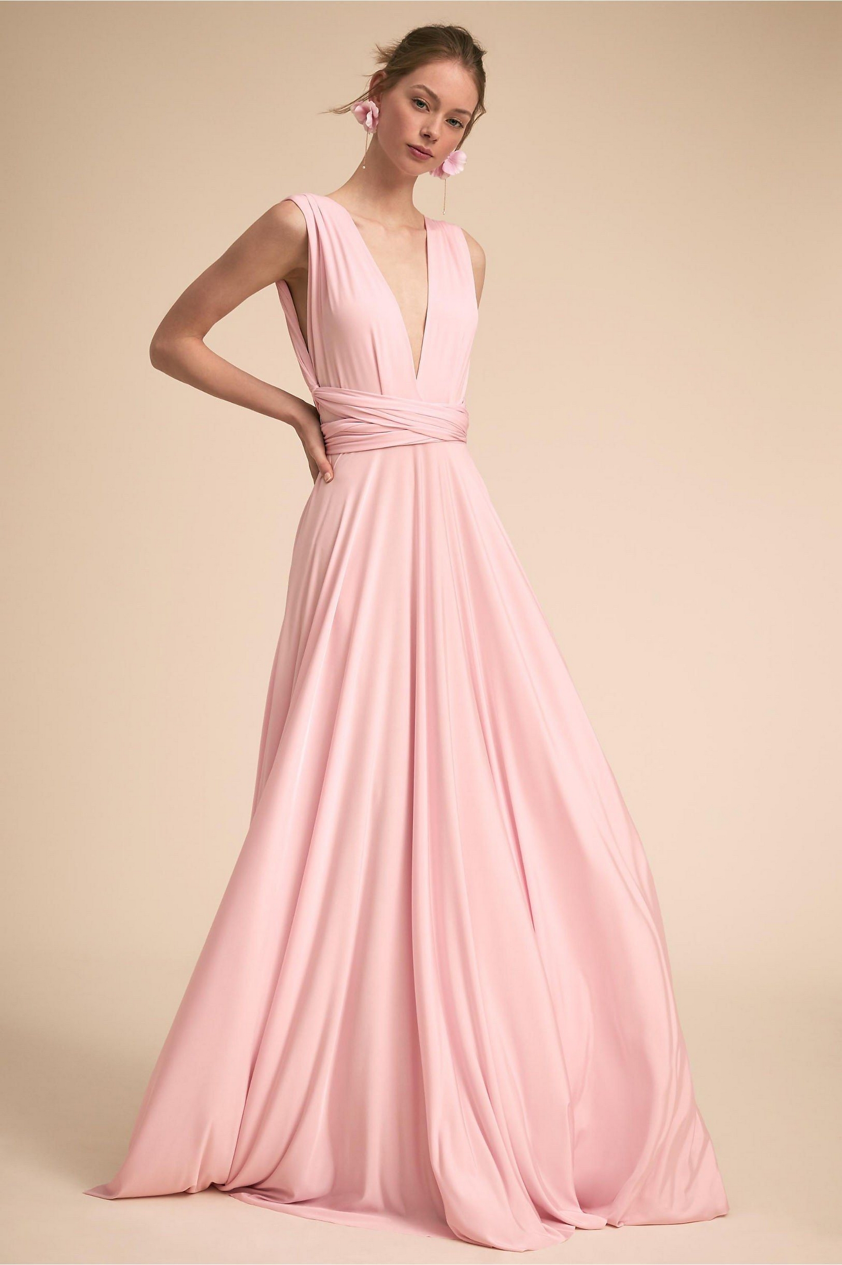 50 Adorable Pink Wedding Dresses for Romantic Celebration 05