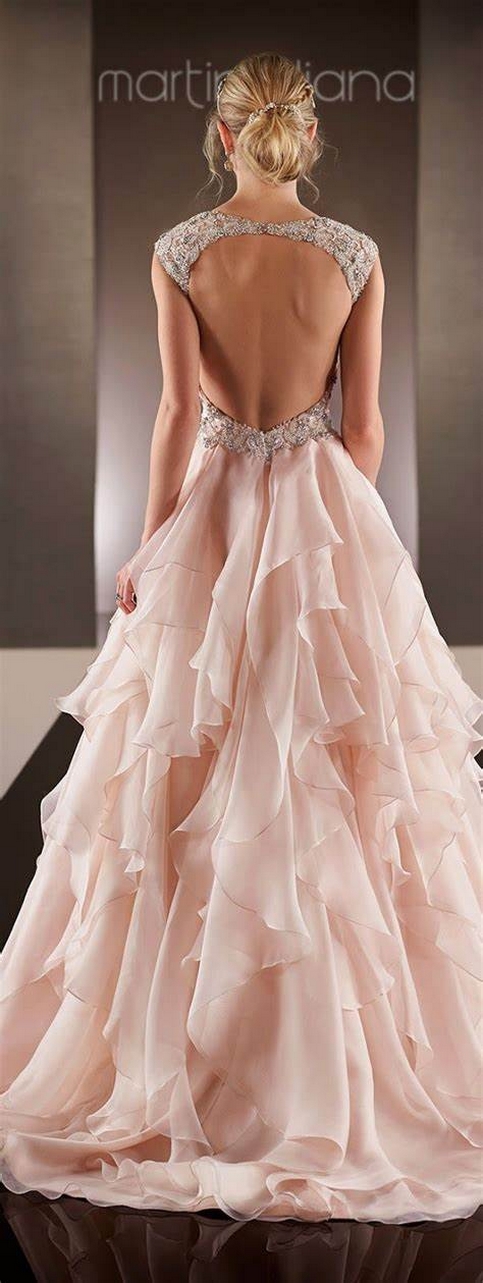 50 Adorable Pink Wedding Dresses for Romantic Celebration 33