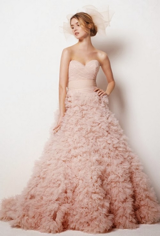 50 Adorable Pink Wedding Dresses for Romantic Celebration 34