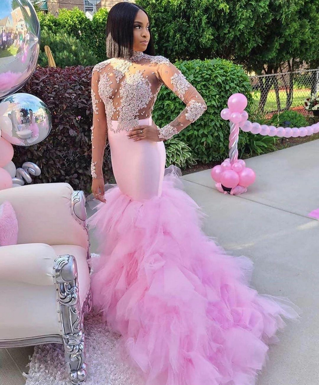 50 Adorable Pink Wedding Dresses for Romantic Celebration 45