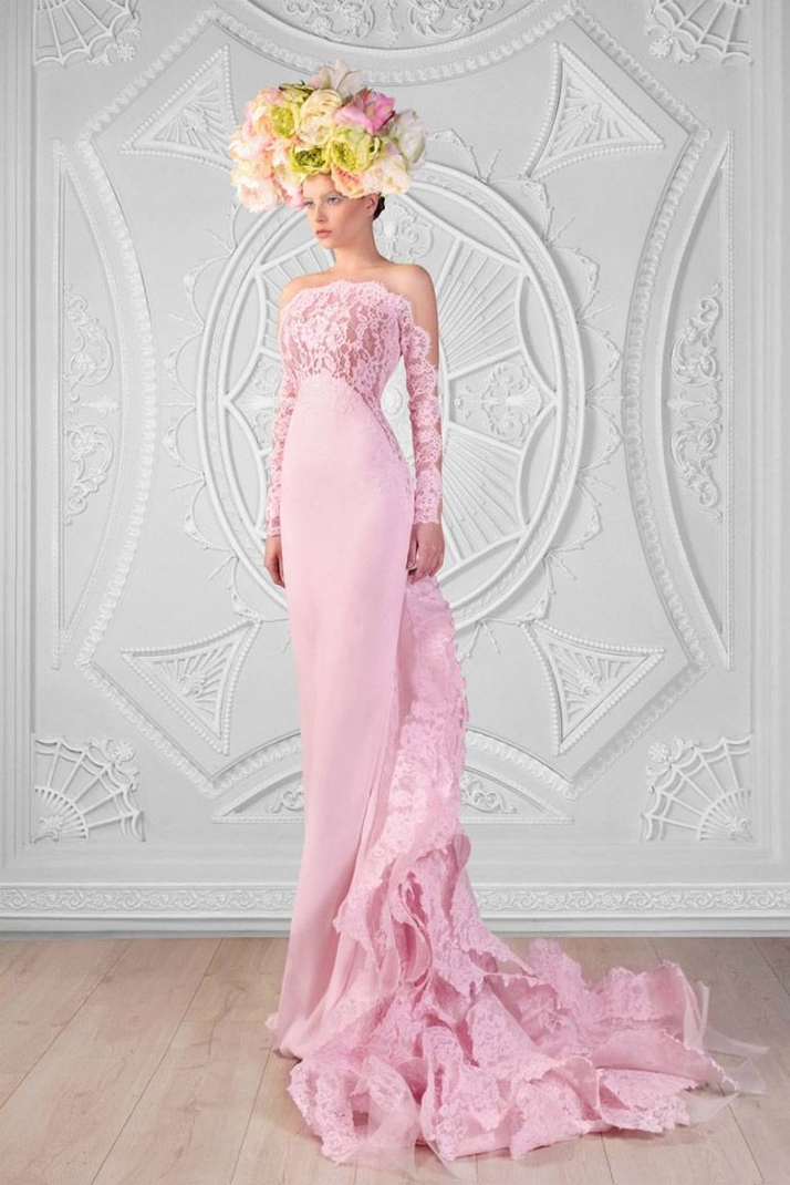 50 Adorable Pink Wedding Dresses for Romantic Celebration 51