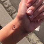 60 Adorable Simple Small heart Tattoo Ideas for Women 11