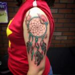70 Beautiful Dreamcatcher Tattoo Designs for Women Ideas 34