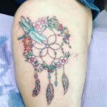 70 Beautiful Dreamcatcher Tattoo Designs for Women Ideas 50