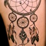 70 Beautiful Dreamcatcher Tattoo Designs for Women Ideas 67