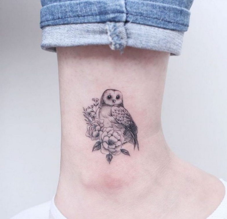 70 Cute Simple Owl Tattoos for Women 01