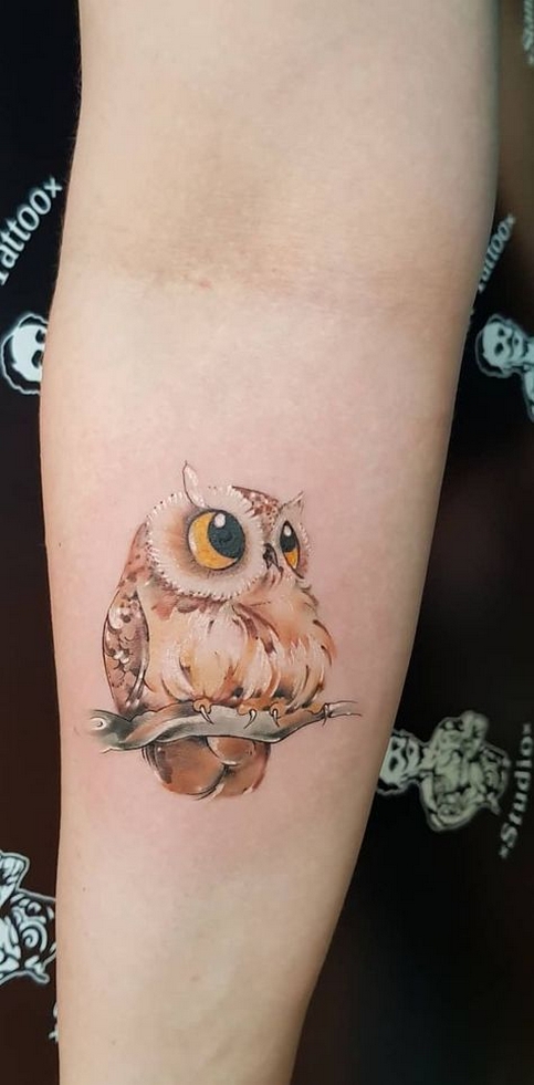 70 Cute Simple Owl Tattoos for Women 12 – Style Female