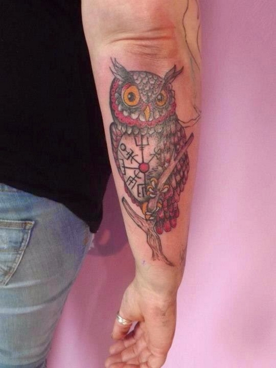 70 Cute Simple Owl Tattoos for Women 21