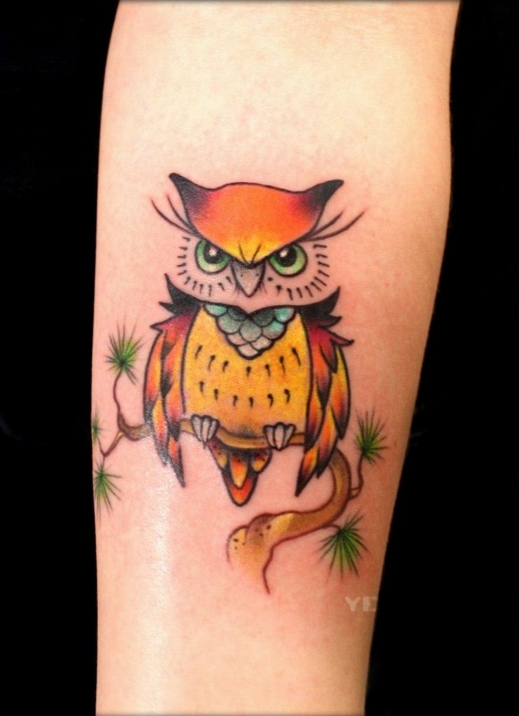 70 Cute Simple Owl Tattoos for Women 22