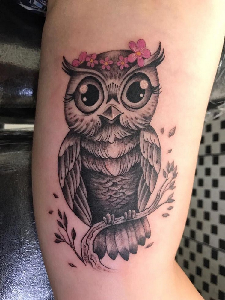 70 Cute Simple Owl Tattoos for Women 24