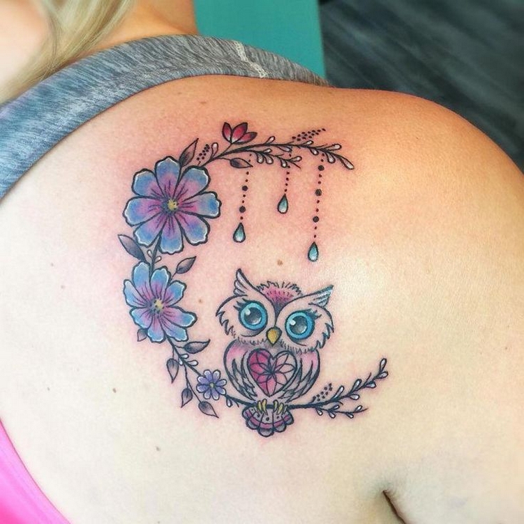 70 Cute Simple Owl Tattoos for Women 25