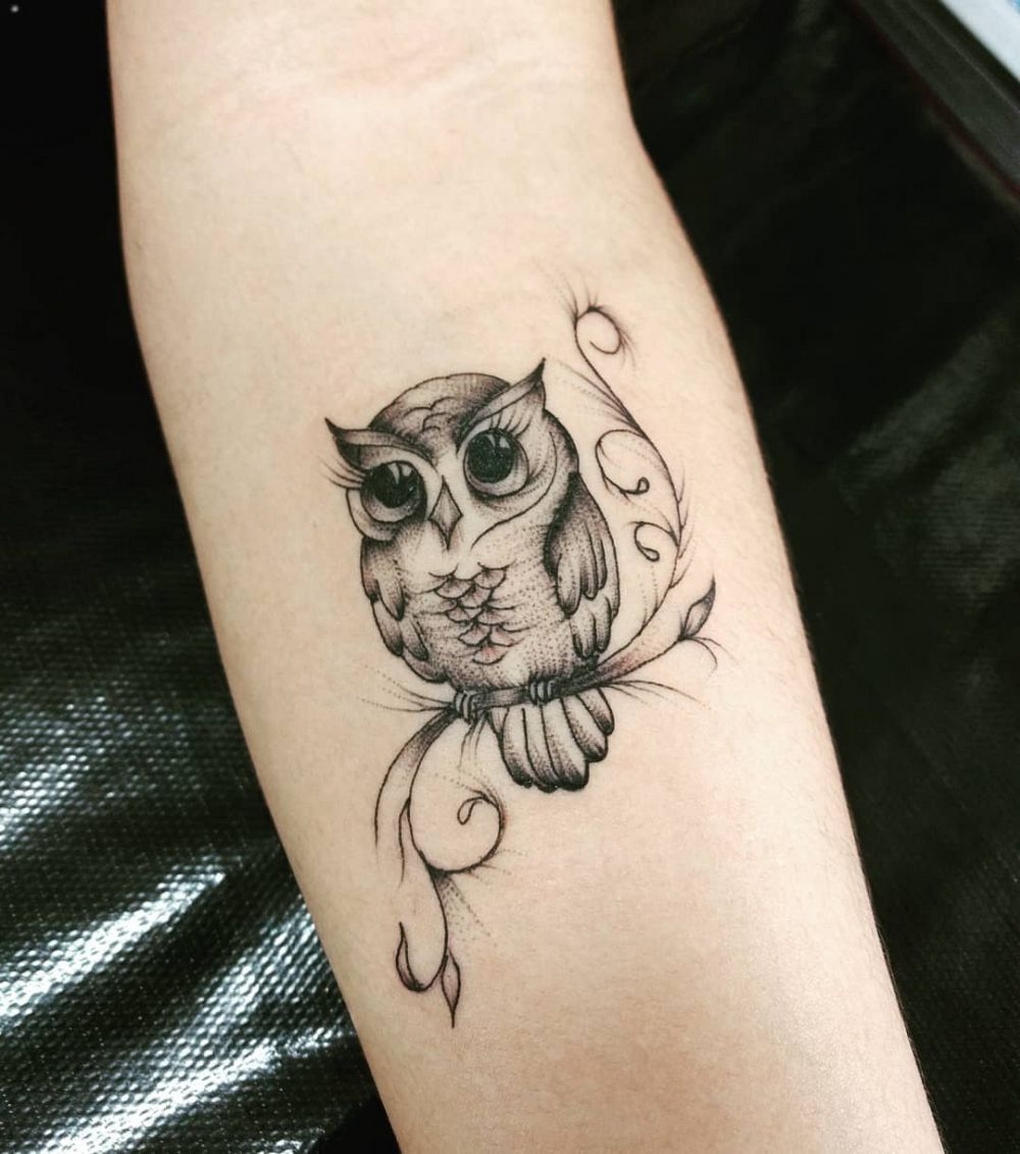 70 Cute Simple Owl Tattoos for Women 27