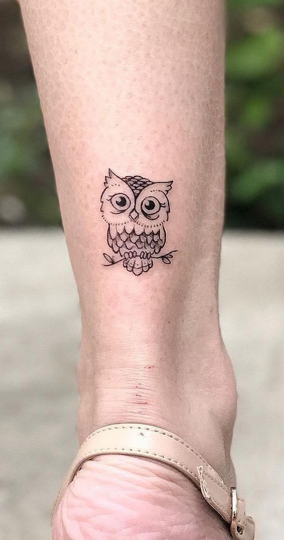 70 Cute Simple Owl Tattoos for Women 41