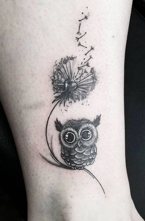 70 Cute Simple Owl Tattoos for Women 47