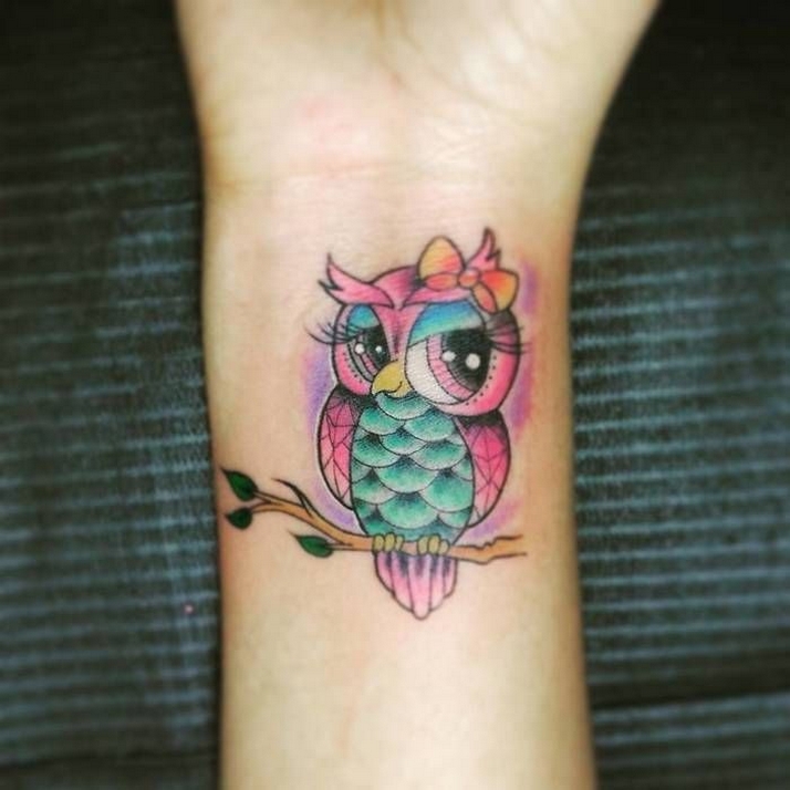 70 Cute Simple Owl Tattoos for Women 48