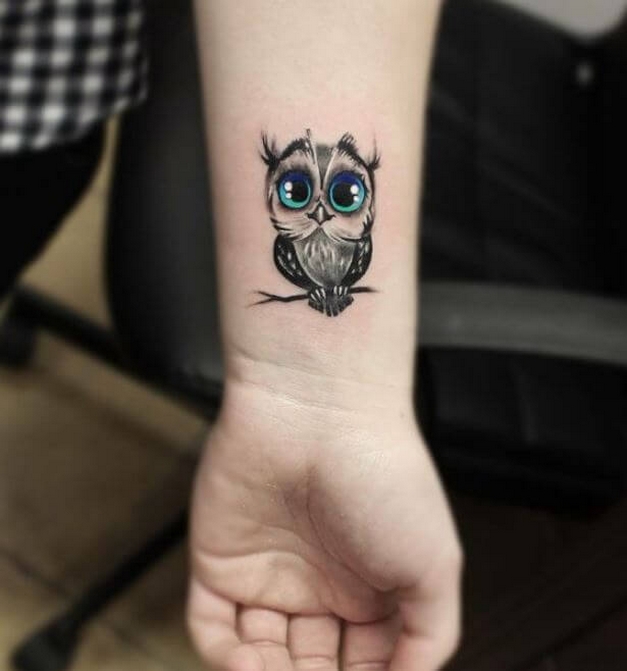 70 Cute Simple Owl Tattoos for Women 54