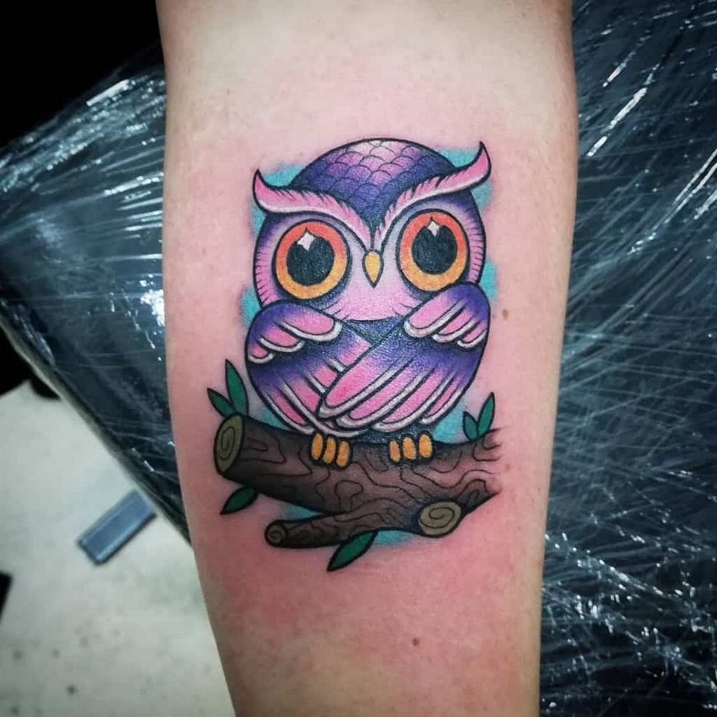 70 Cute Simple Owl Tattoos for Women 61
