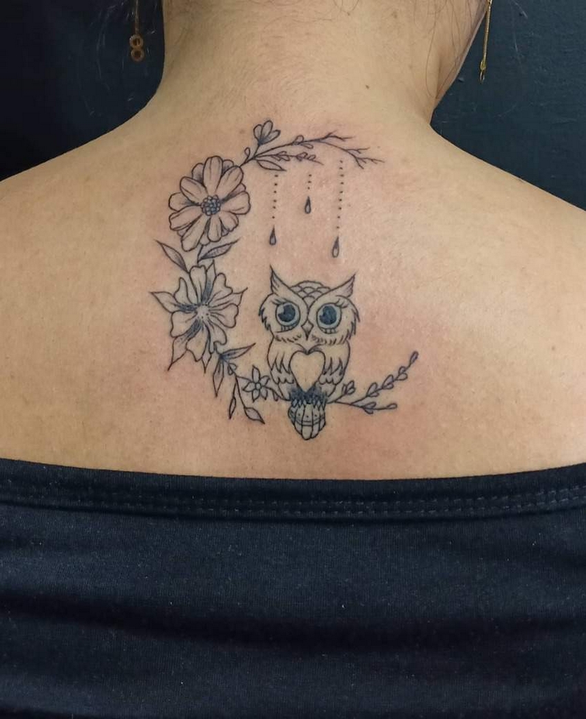 70 Cute Simple Owl Tattoos for Women 64