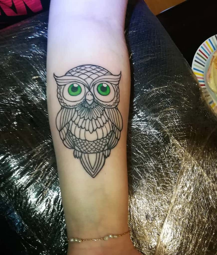70 Cute Simple Owl Tattoos for Women 65