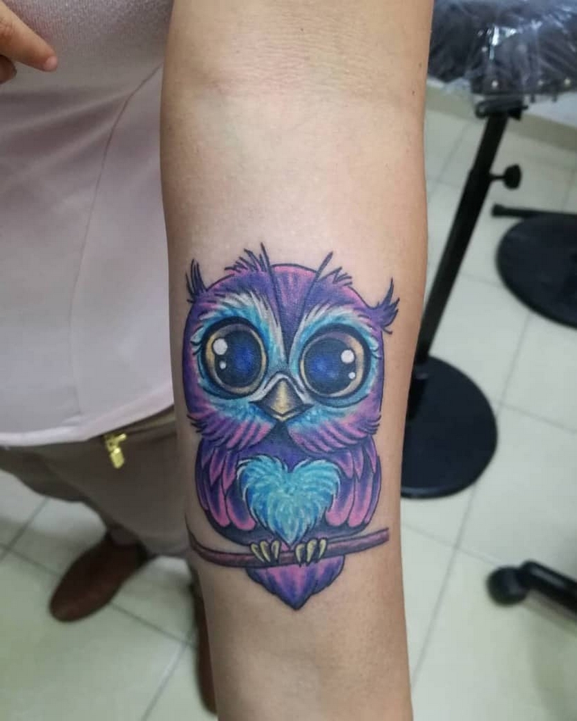 70 Cute Simple Owl Tattoos for Women 66