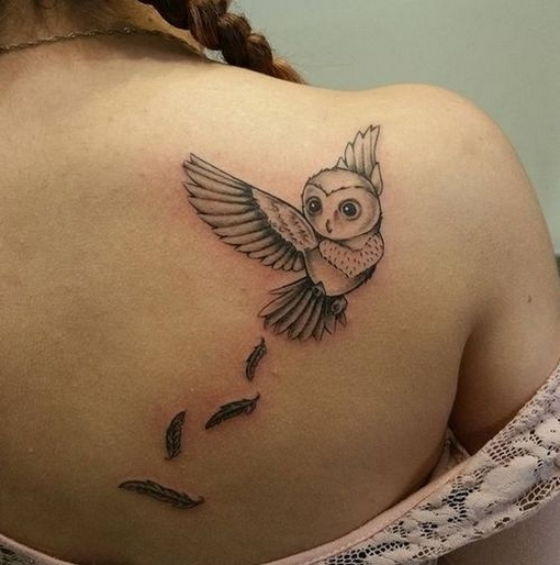 70 Cute Simple Owl Tattoos for Women 69