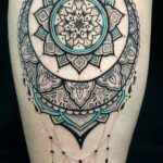 50 Geometric Sun and Moon Tattoo for Women Ideas 12