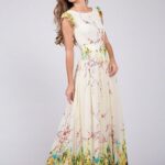 60 Elegant Chiffon Garden Floral Dress Ideas 04