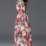 60 Elegant Chiffon Garden Floral Dress Ideas 16