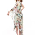 60 Elegant Chiffon Garden Floral Dress Ideas 17