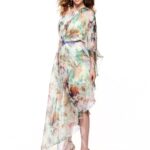 60 Elegant Chiffon Garden Floral Dress Ideas 18