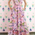 60 Elegant Chiffon Garden Floral Dress Ideas 20