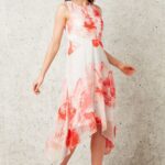 60 Elegant Chiffon Garden Floral Dress Ideas 23