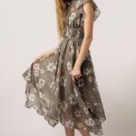 60 Elegant Chiffon Garden Floral Dress Ideas 25