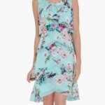 60 Elegant Chiffon Garden Floral Dress Ideas 29